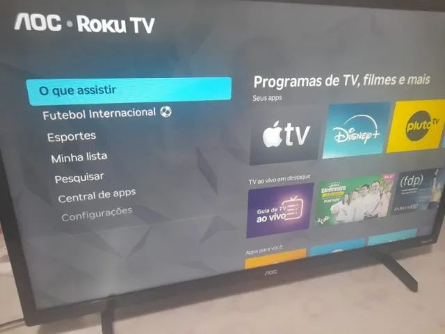 SMART TV Roku Led 32 Polegadas Com Canais Streaming  Semi Nova Funcionando 100%   - Foto 3