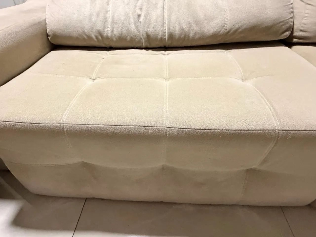 Sofá 4 lugares 2,5m retrátil reclinável ótimo estado  - Foto 2