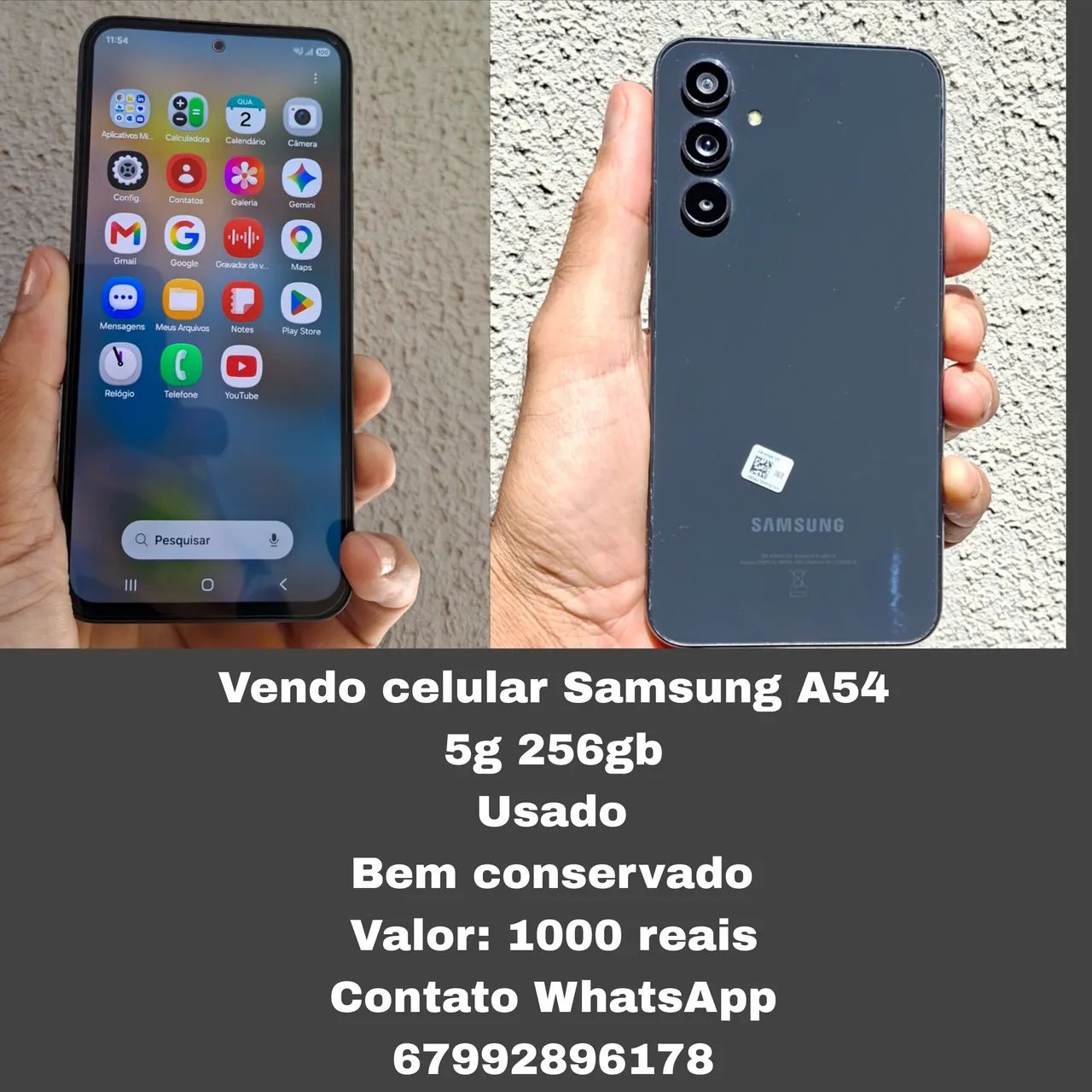  Celular Samsung A54 5g 256 gb - Foto 3