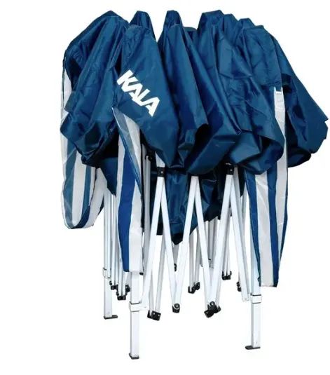 Tenda Gazebo dobrável (articulado) com pés em alumínio 3mx3m / 2,5m kala azul c/sacola - Foto 2