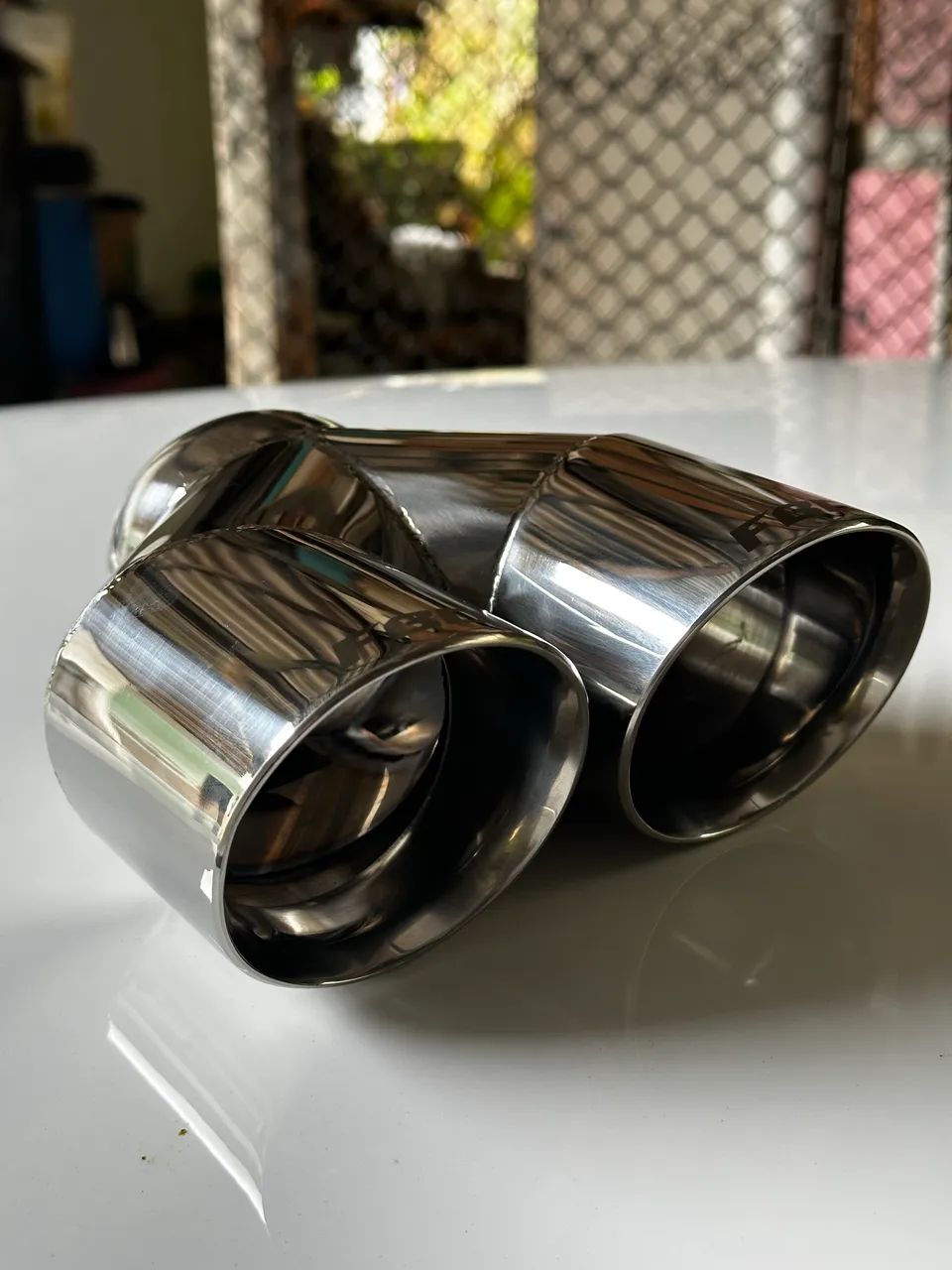 Ponteira Inox Dupla 3.5 Polegadas - Foto 3
