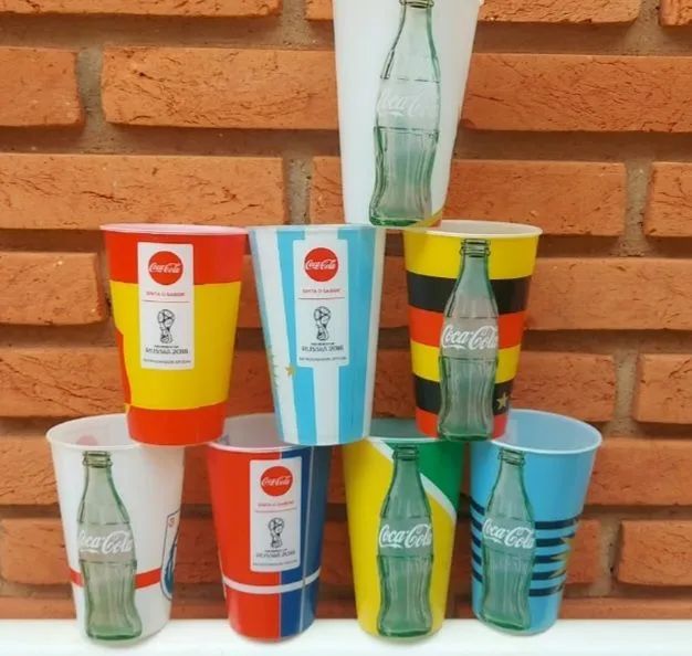 Copos Coca Cola Russia 2018, coleção completa nunca usados - Foto 2