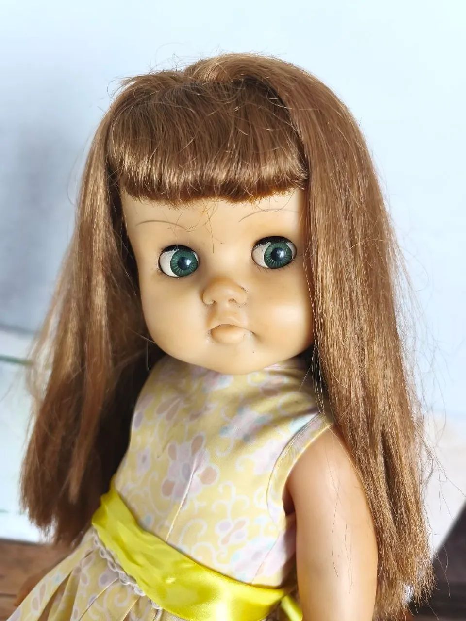 Boneca antiga Melindrosa olhos de flertar  - Foto 2
