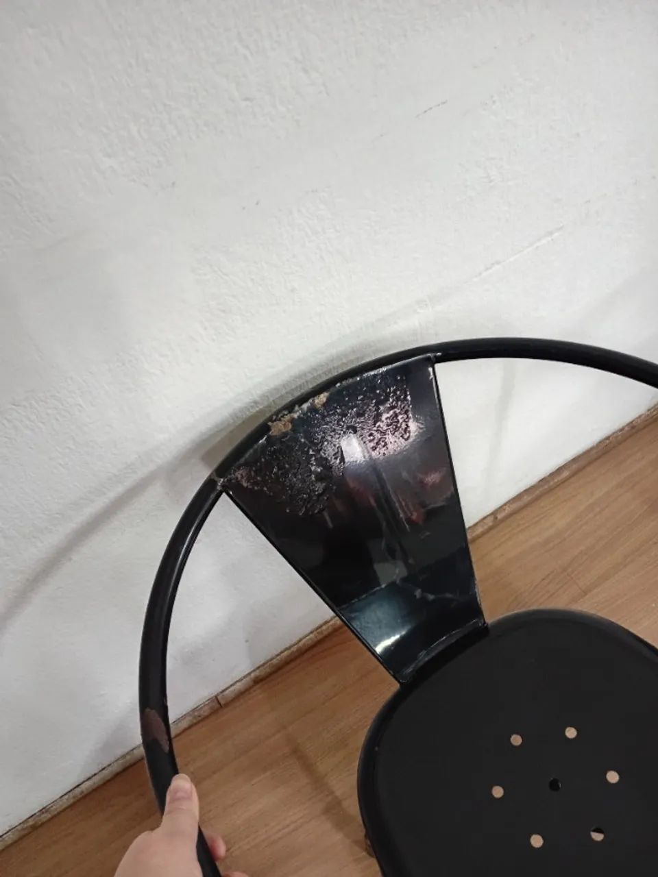 Cadeira Fixa Design Tolix com Braços Metal - Foto 2