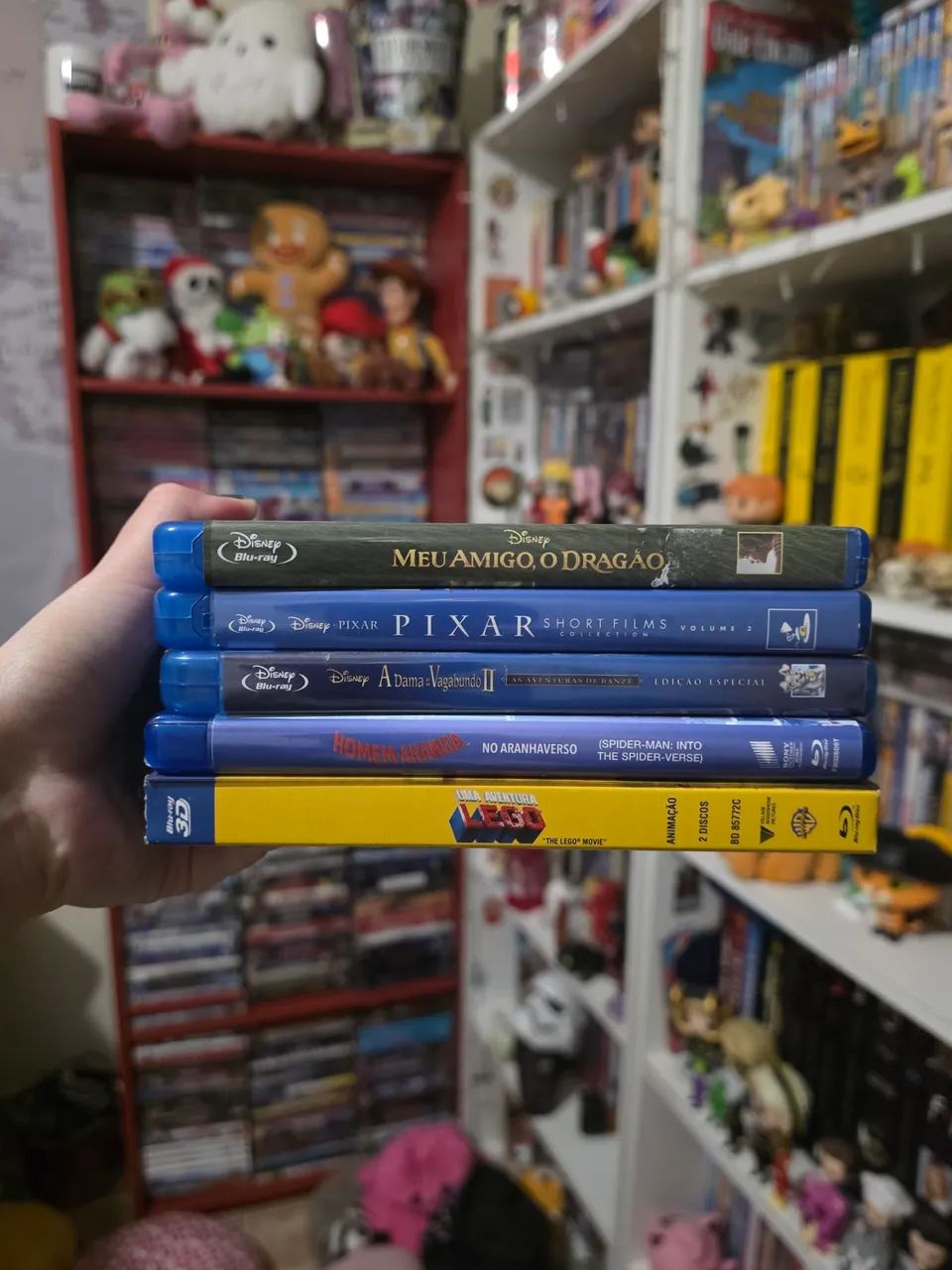 Lote 5 filmes infantis em blu-ray 