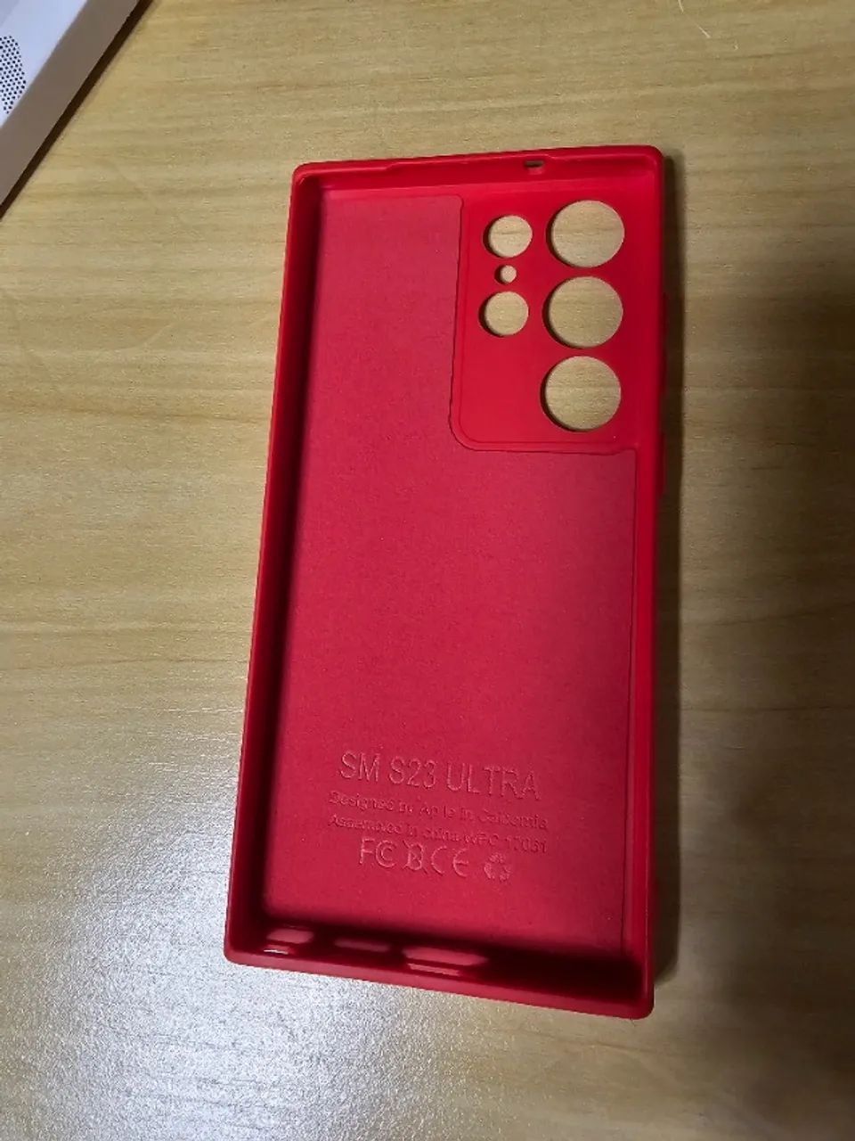 Capinha S23 Ultra Camurça Vermelha - Foto 3