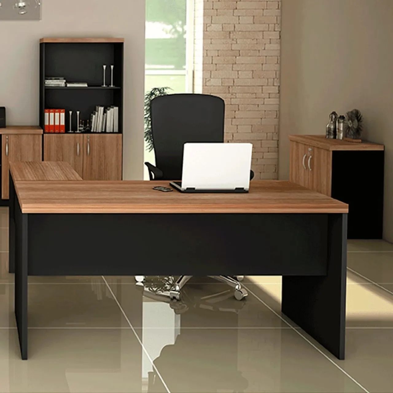 Mesa de escritório em L - Foto 2