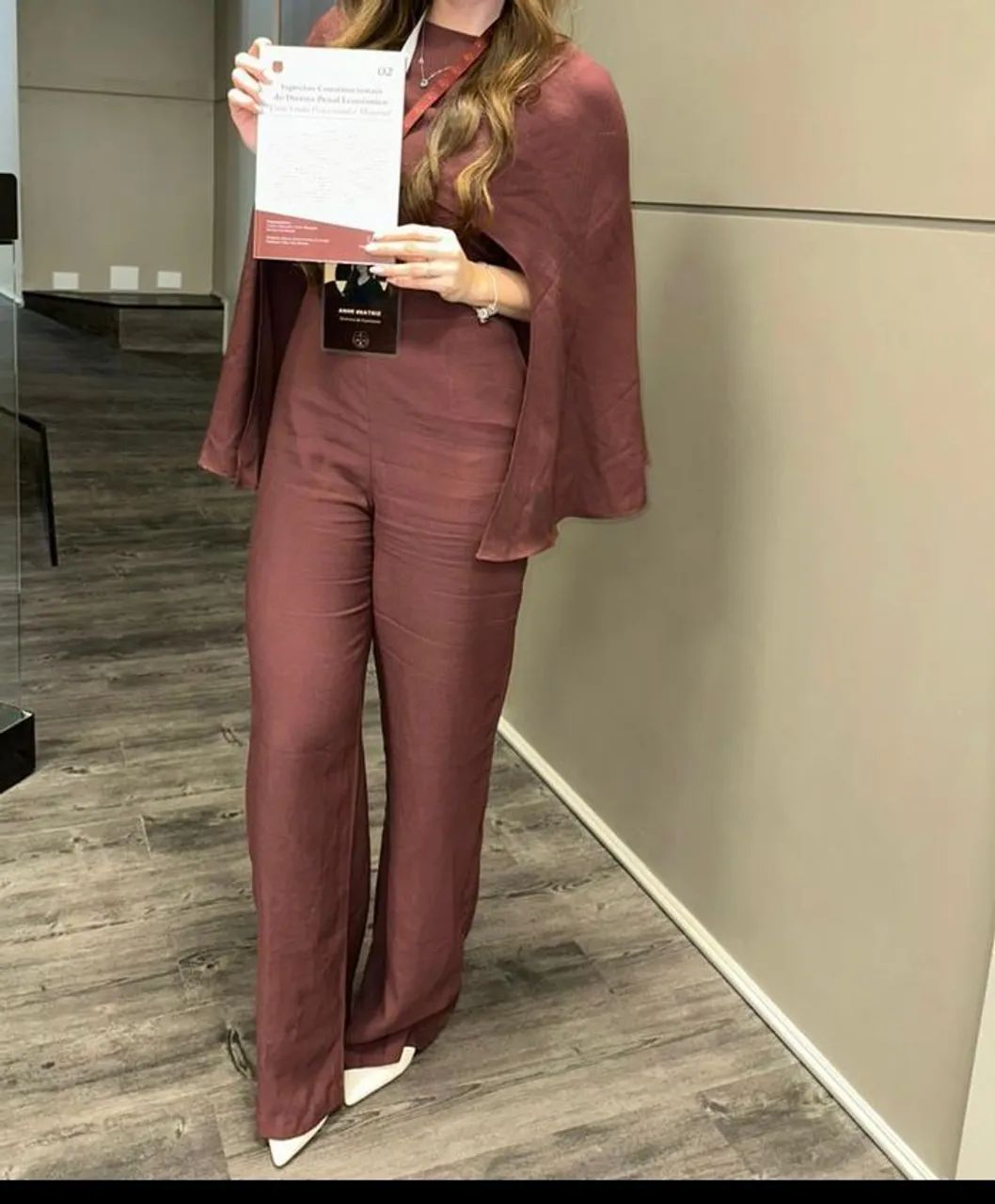 Macacão vinho formal - Foto 2