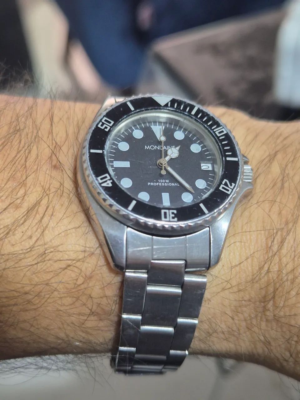 Relógio MONDAINE DIVER SPORT  À  QUARTZ   -   FUNCIONANDO PERFEITAMENTE - Foto 2