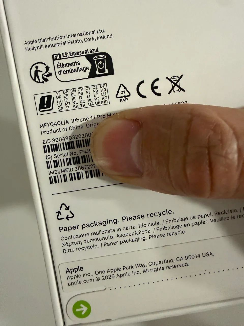 iPhone 17 Pro Max 512Gb Silver lacrado  - Foto 3
