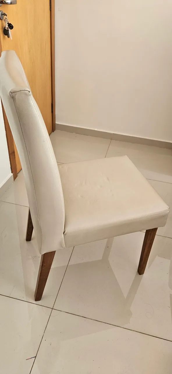CONJUNTO DE 4 CADEIRAS BEGE - Foto 3