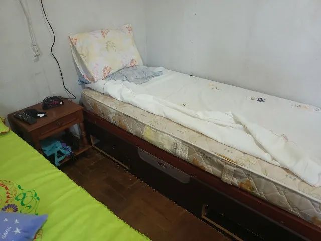CAMA DE SOLTEIRO COM COLCHÃO ORTOPÉDICO  - Foto 3