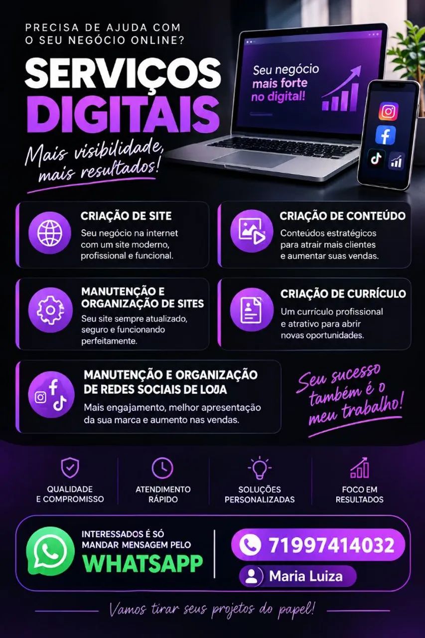 Serviços Digitais | Sites, Conteúdo e Redes Sociais