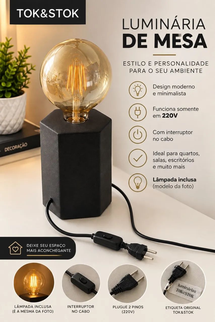 Luminária Tok Stok