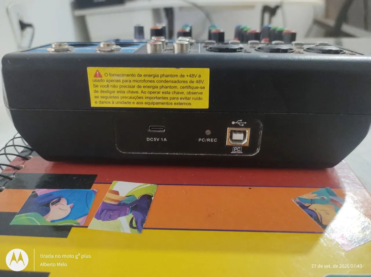 Mesa de som 4 canais usb e bluetooth  - Foto 2