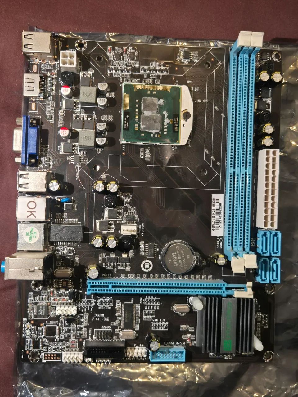Placa mãe ddr3 e processador 