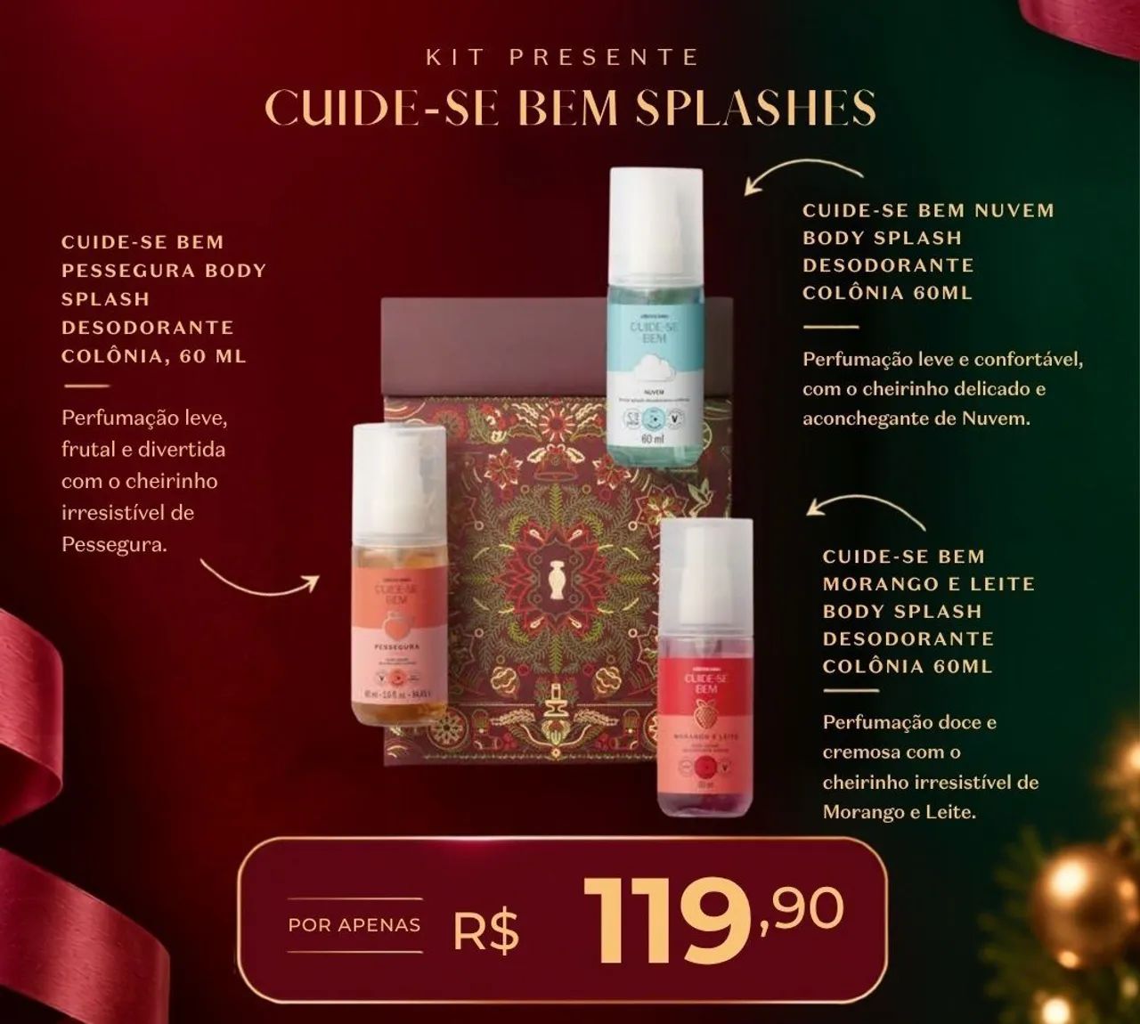 Kit oboticario  natal