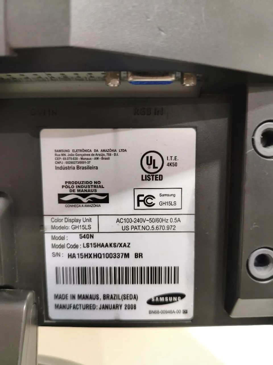 Monitor Samsung 15 polegadas  - Foto 2