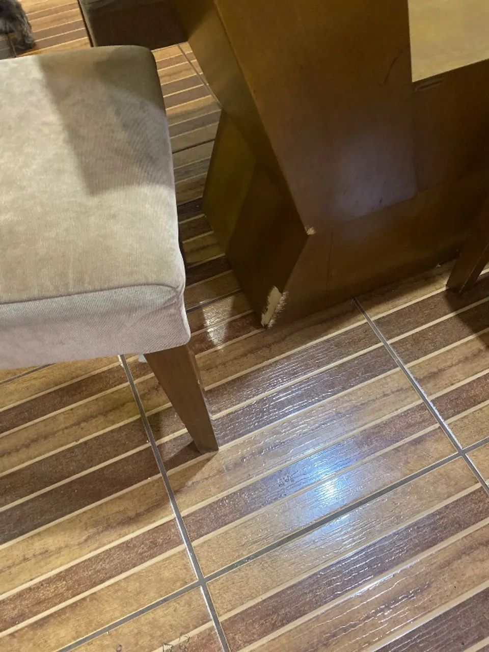 Mesa de jantar quadrada de vidro  - Foto 2
