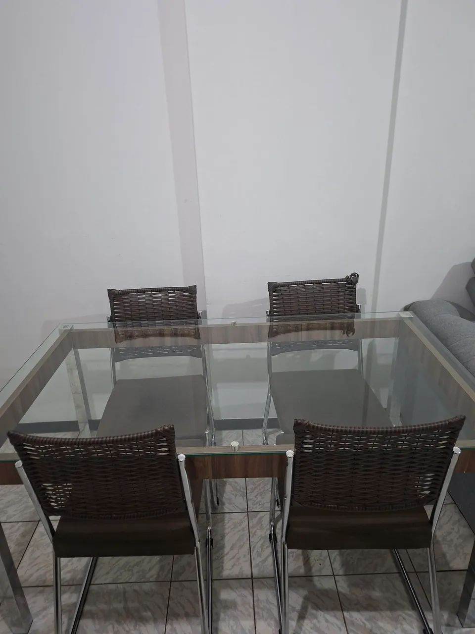 Mesa de jantar 4 cadeiras - Foto 4