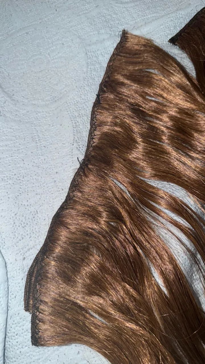 Mega Hair 450gm 75cm loiro mel  - Foto 5
