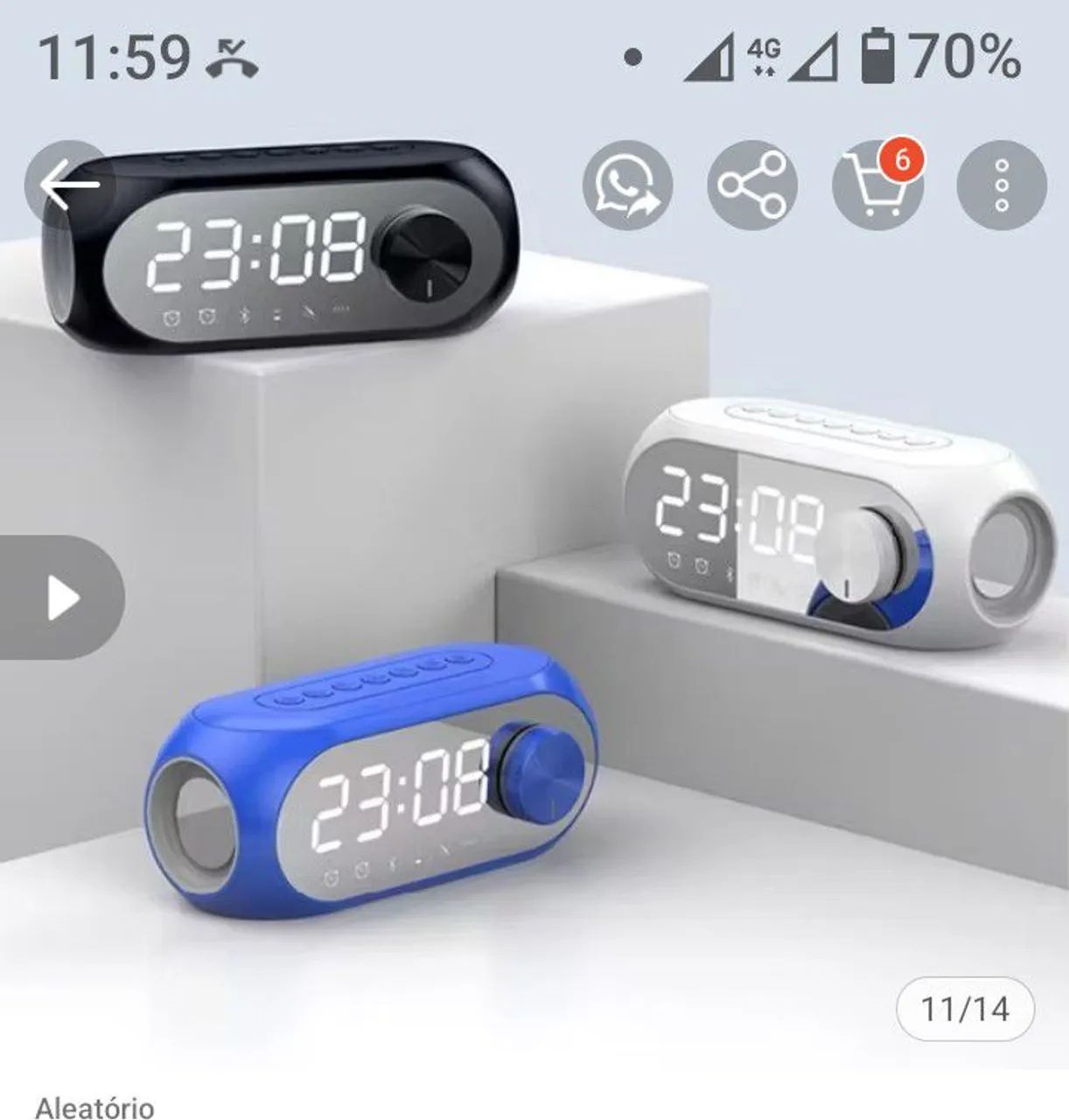 Rádio relógio bluetooth potente  - Foto 3