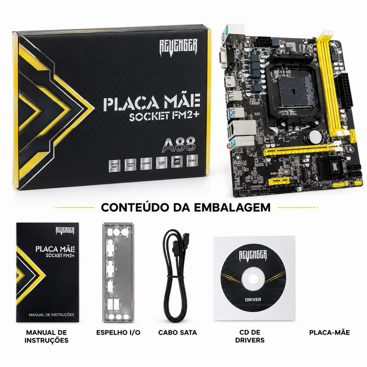 Placa mãe revender com saída hdmi 