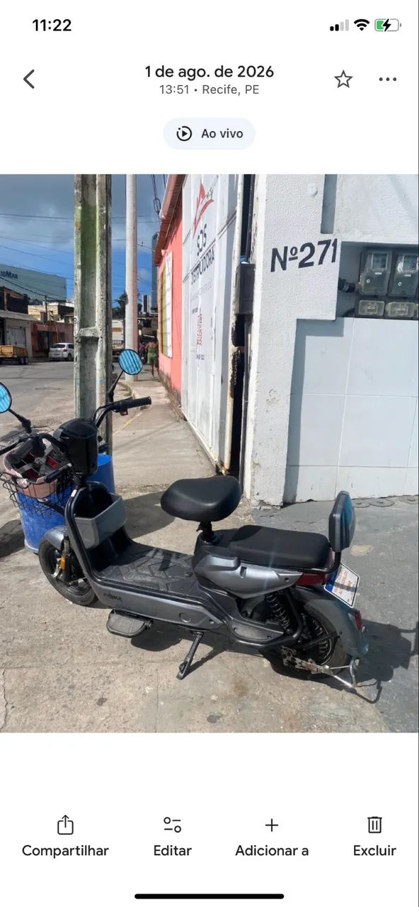 Bicicleta elétrica 3.600