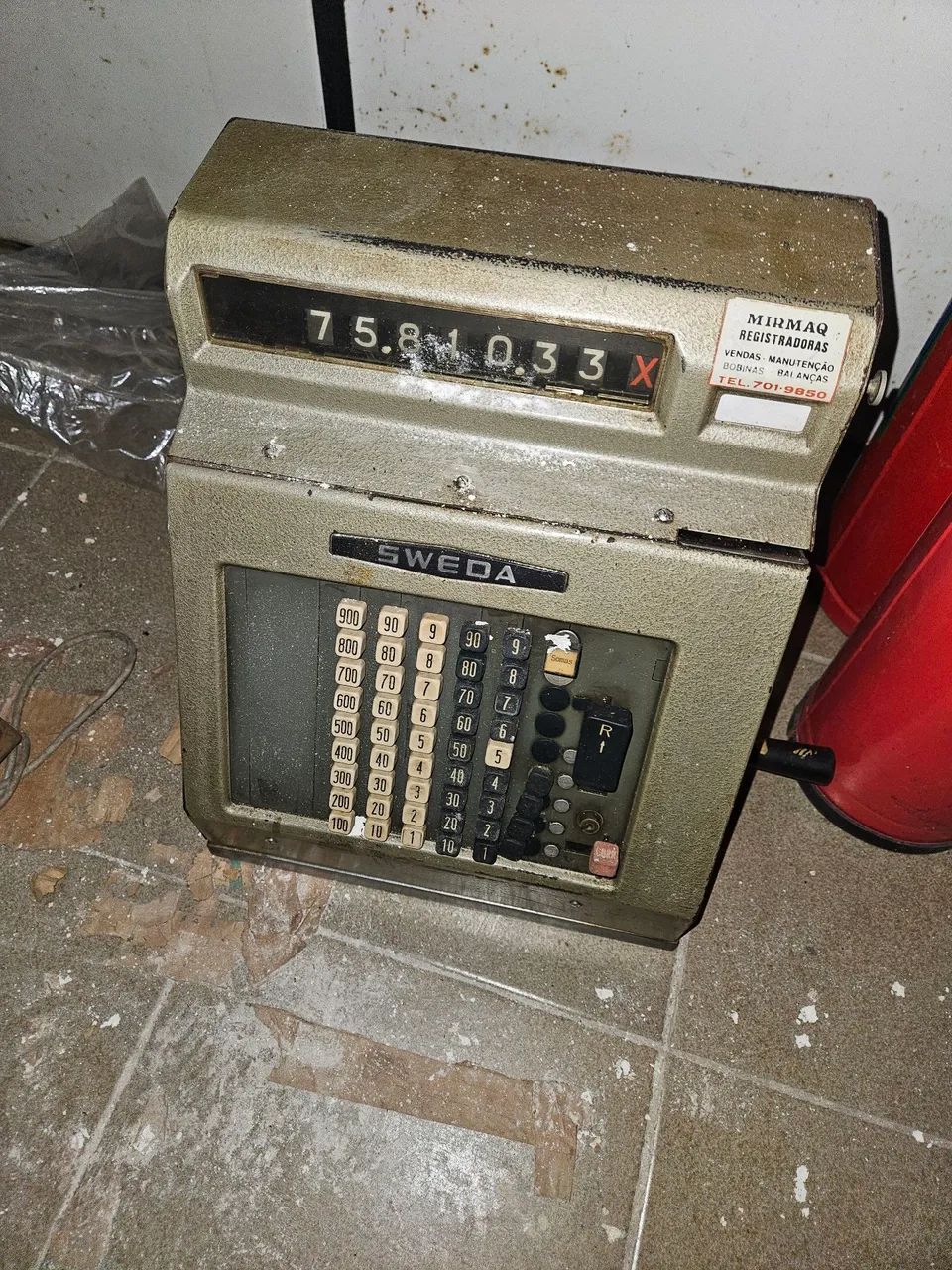 Máquina registradora antiga SWEDA