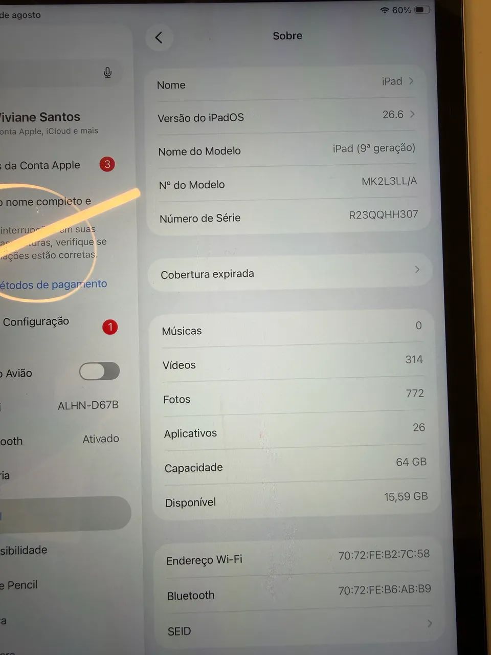 Ipad 9ª geração impecável - Foto 3