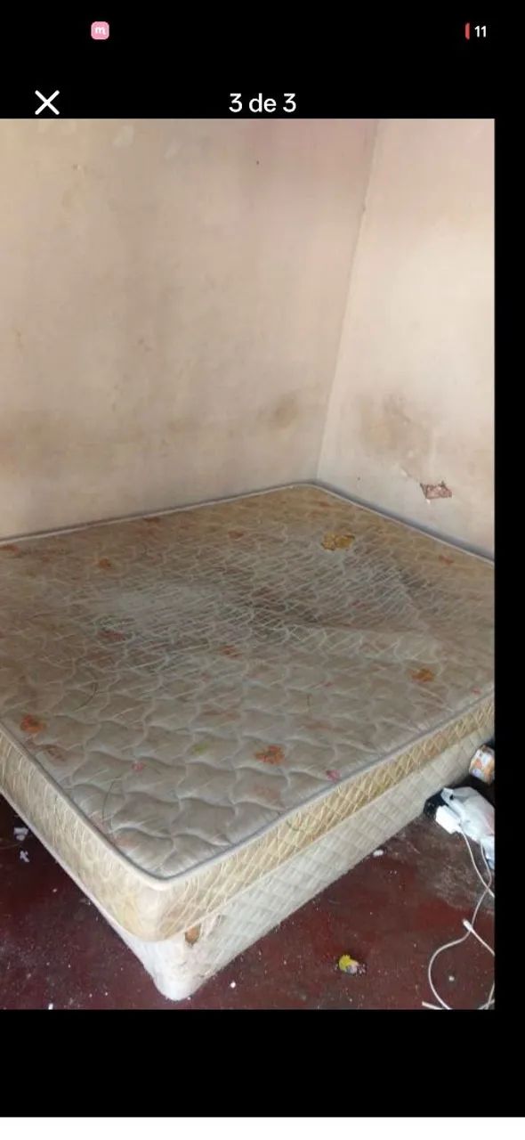 Colchão + cama box casal sem pezinho  - Foto 3