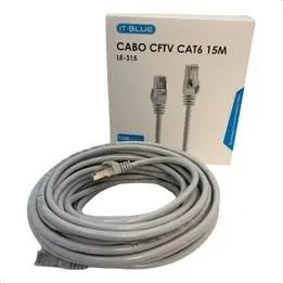 CABO DE REDE CAT6 15M (Honestidade e Qualidade Distribuidora JK Eletrônicos)