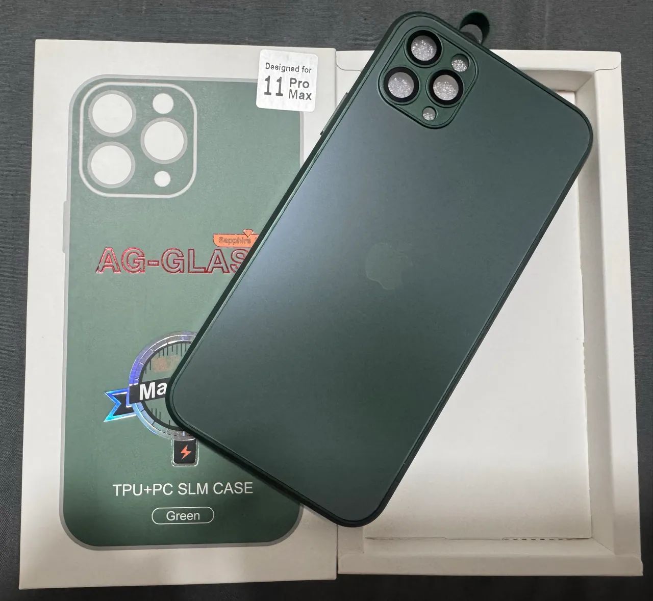 Capinha Ag-glass iPhone Mag 11 Pro, Max Green - Nova na Caixa
