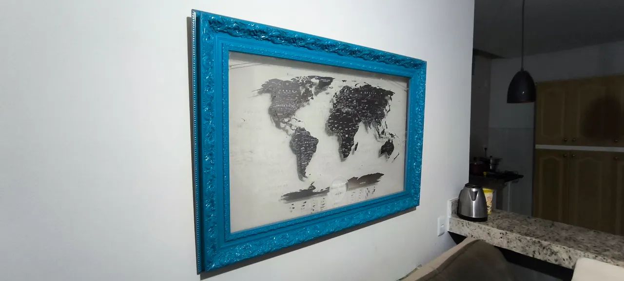 Quadro mapa mundi - Foto 3