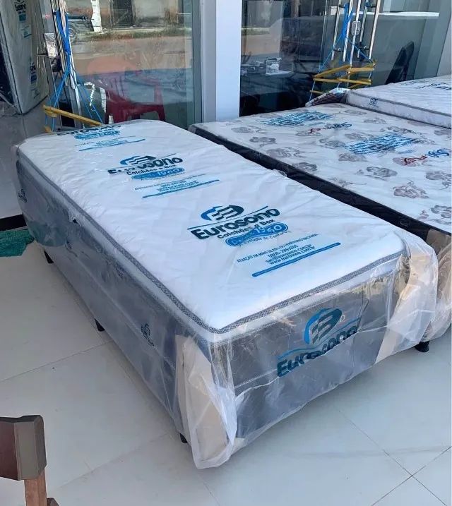 Cama Unibox Solteiro Diamond Com espuma premium 0.88 x 1.88 - Foto 4