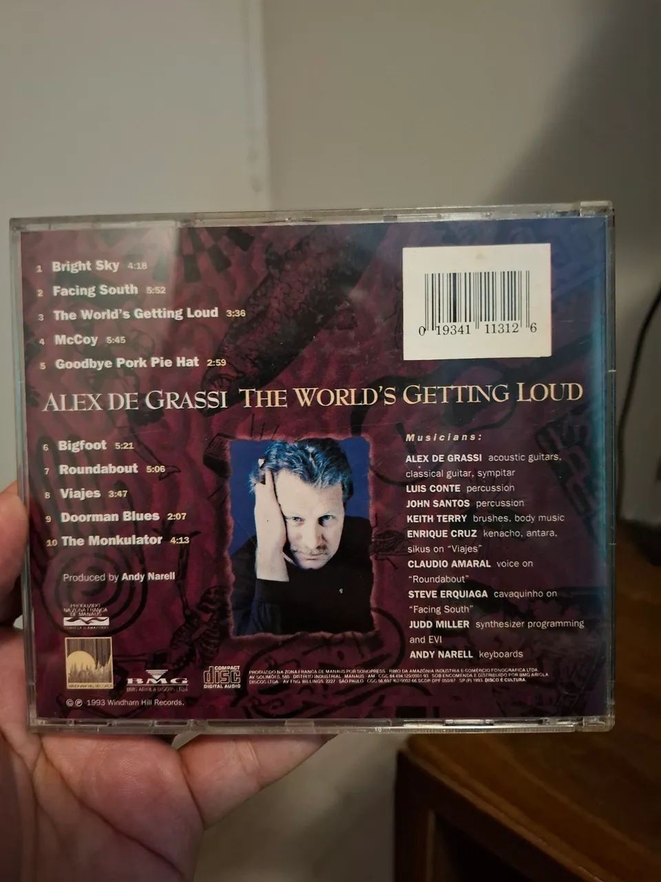 CD "The World's he World's Getting Loud" de Alex de Grassi - Foto 2