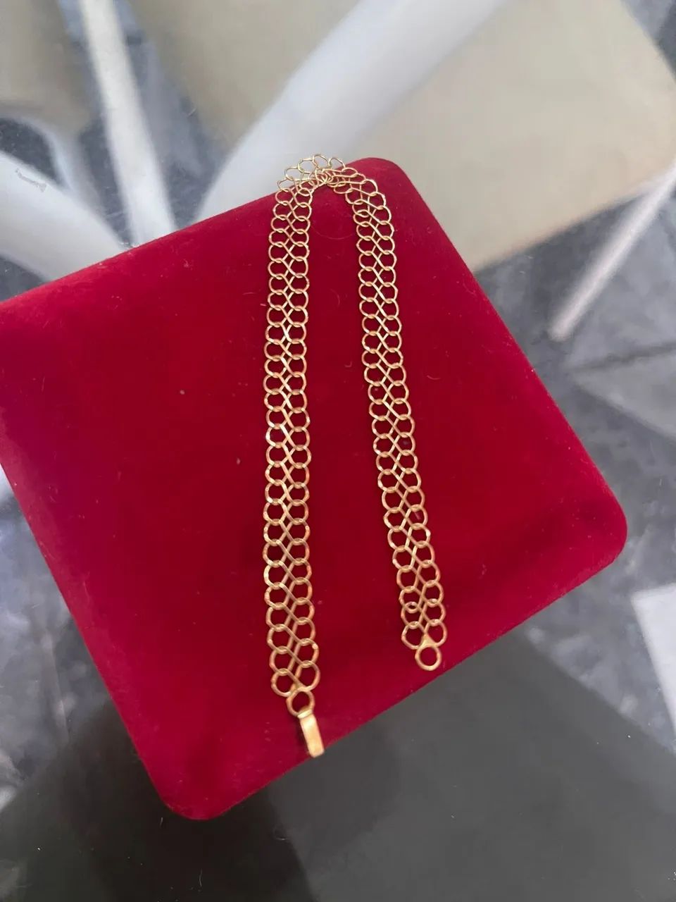 Pulseira de ouro masculina 