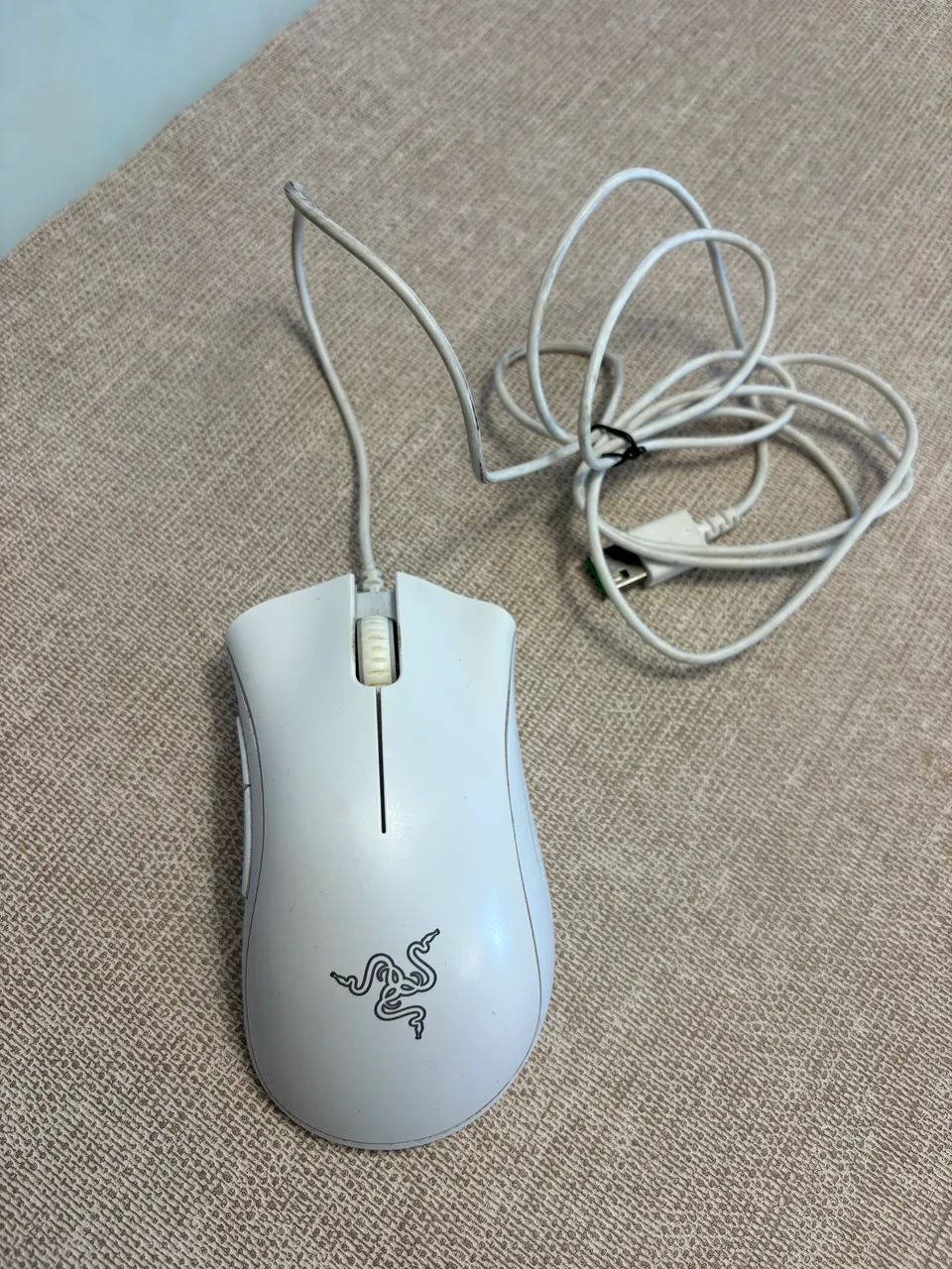 Mouse Gamer Razer Deathadder Essential Branco 6400dpi