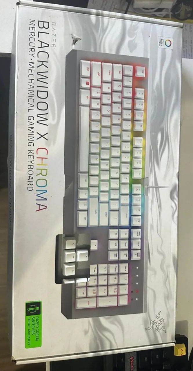 Teclado razer blackwidow x chroma mercury