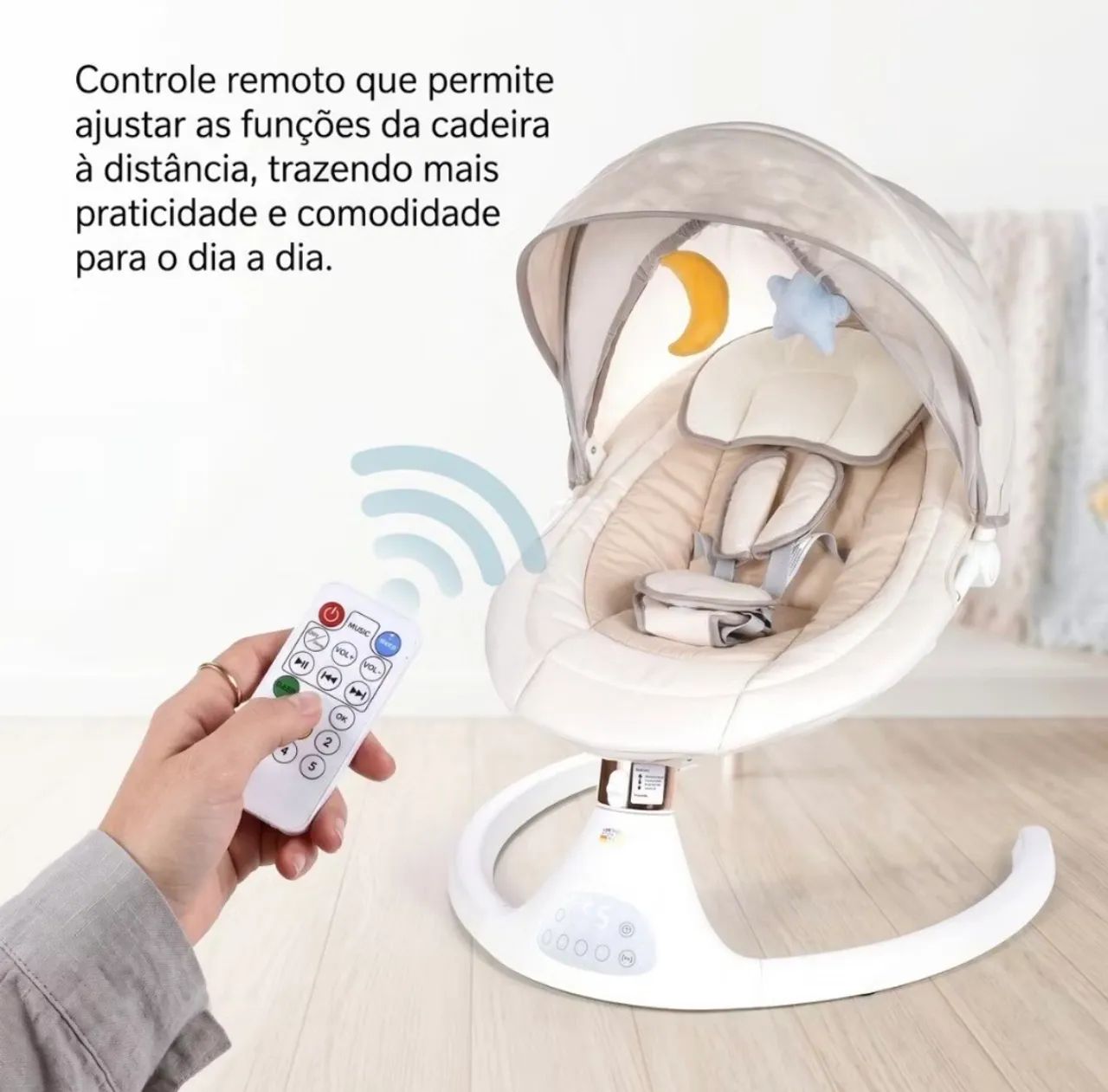 Cadeirinha para bebê com música 