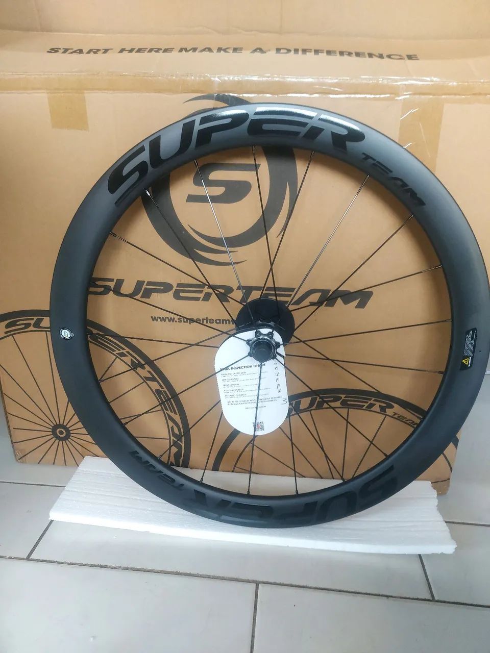 Rodas de carbono superteam 50mm 