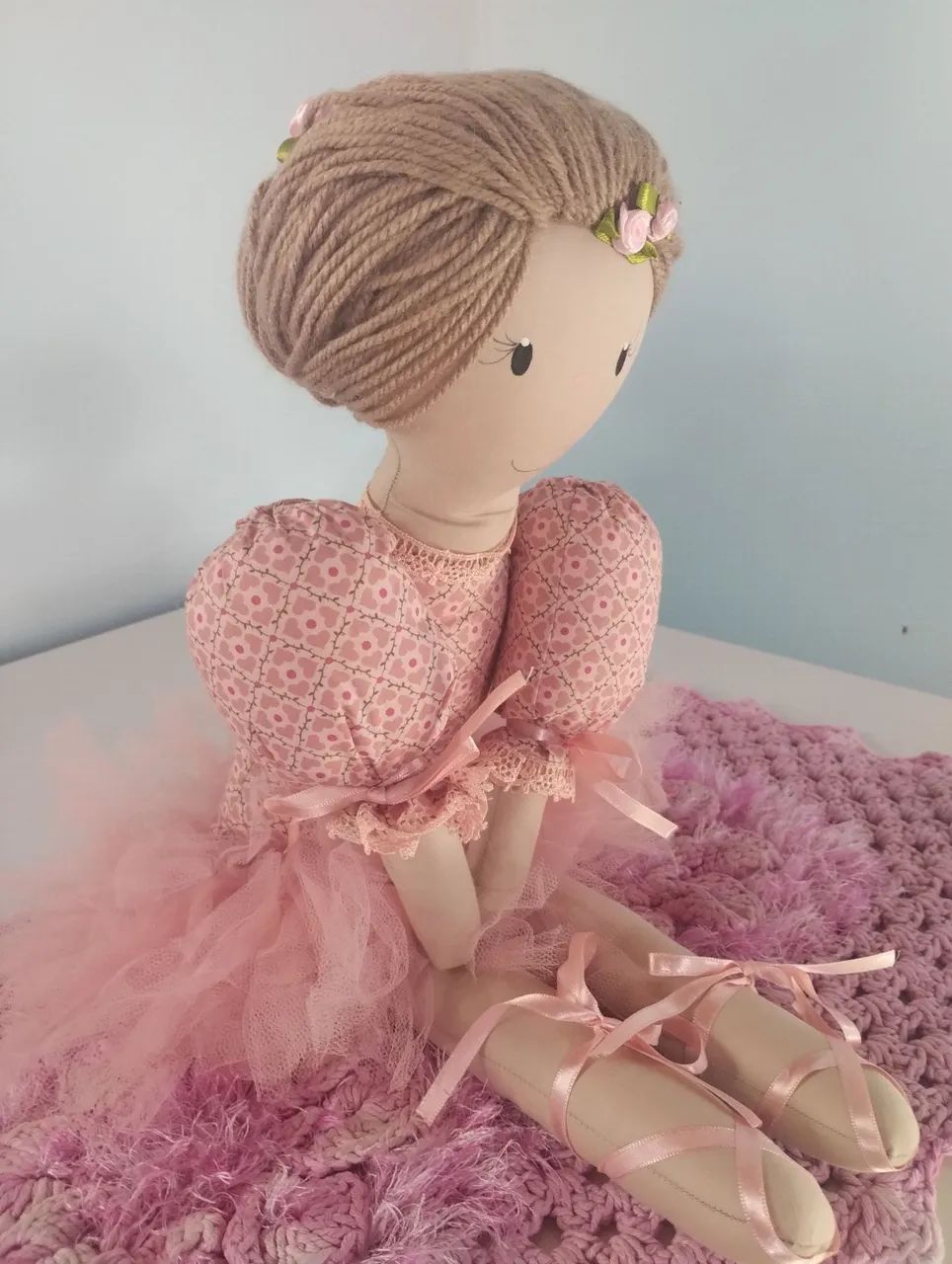 Boneca bailarina de pano 60 cm - Foto 2