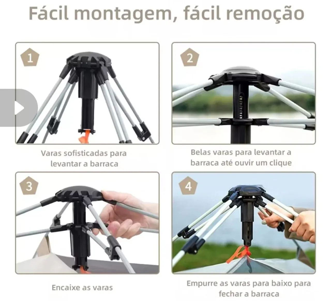 Barraca de camping automática . - Foto 5