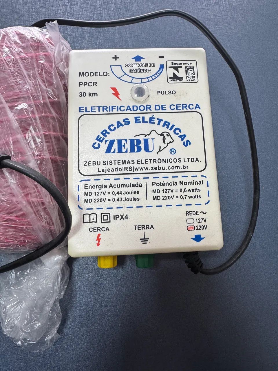 Cerca elétrica Zebu