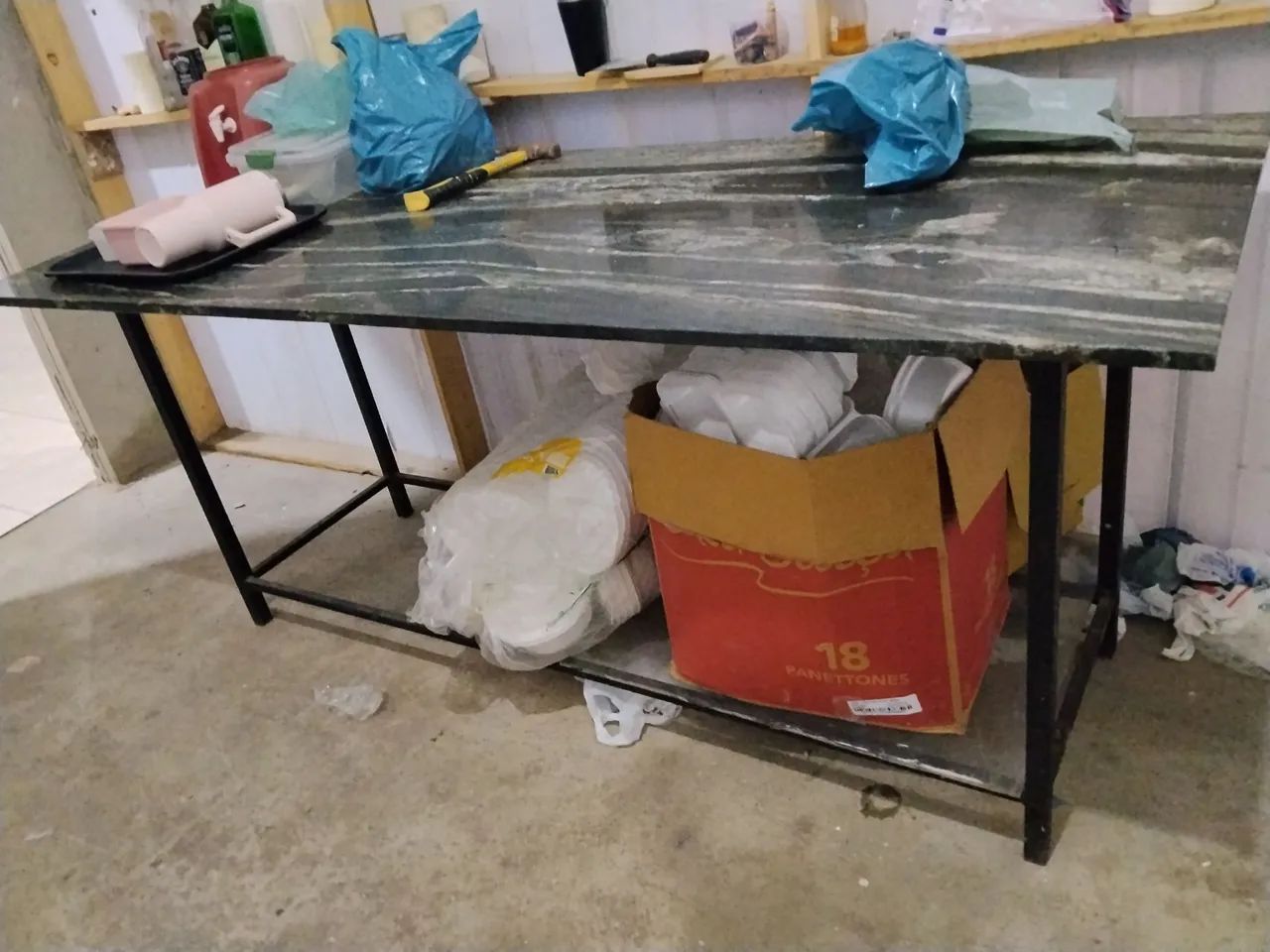Mesa de granito e metalon  - Foto 2