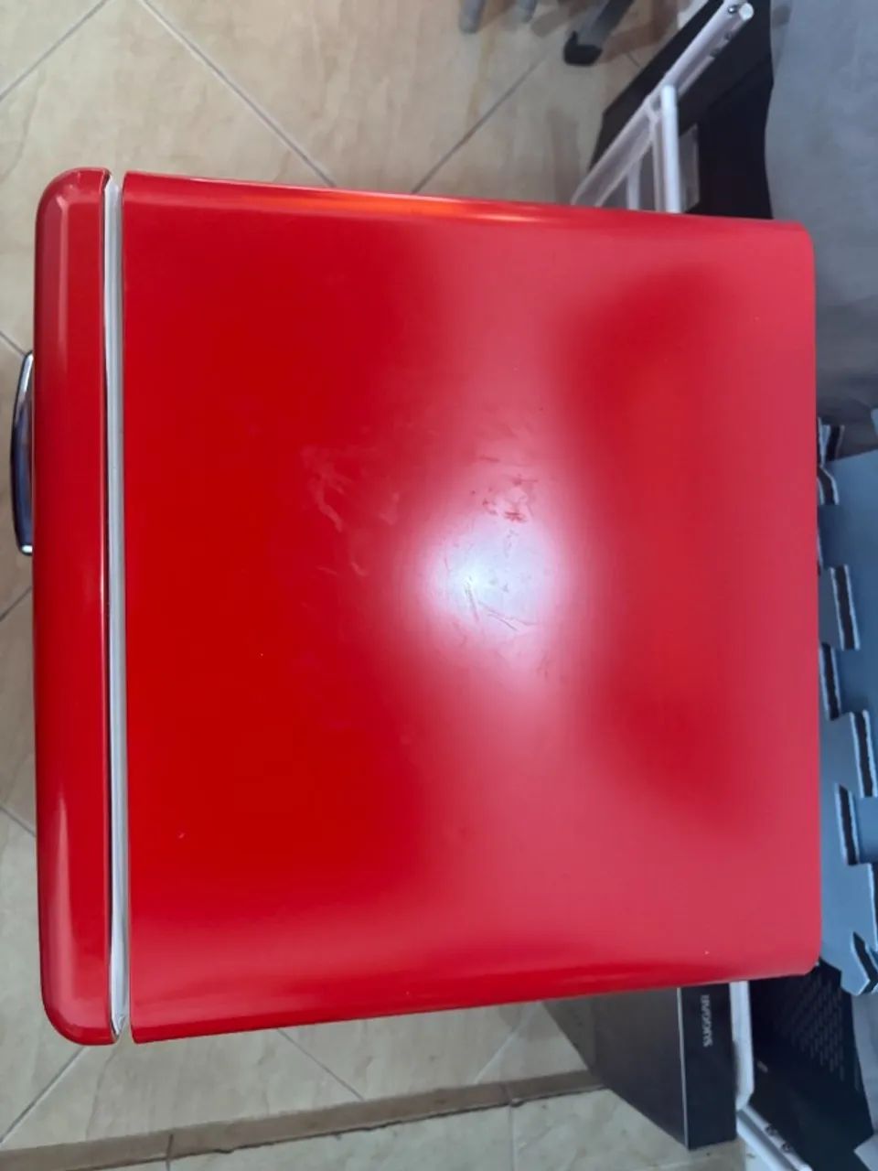 Frigobar Retrô Vermelho Rubi Midea 95 Litros 220V - Foto 4