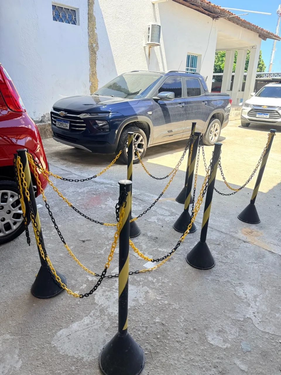 Pedestais com corrente de plástico  - Foto 4