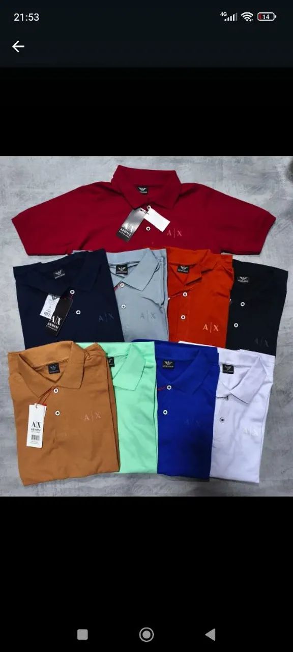 camisas gola polo plus sizes do g1 ao g8 - Foto 2