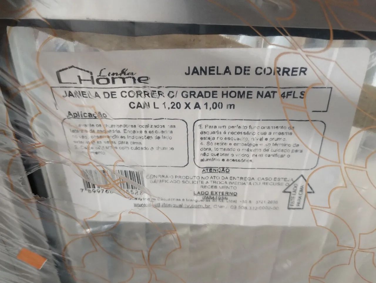 Janela Alumínio 1,20x1,00 Grade 4 folhas  - Foto 3
