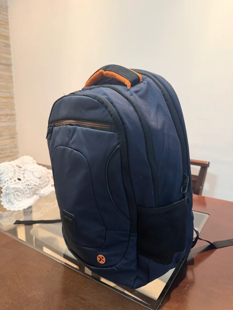 Mochila para notebook azul marinho  - Foto 4